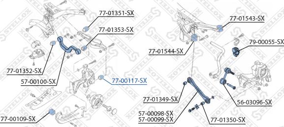 Stellox 77-00117-SX - Tukivarren hela inparts.fi