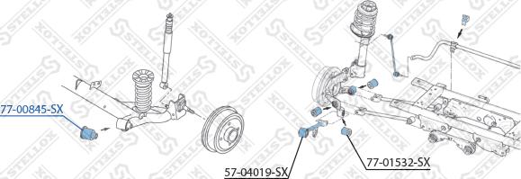 Stellox 77-00845-SX - Tukivarren hela inparts.fi