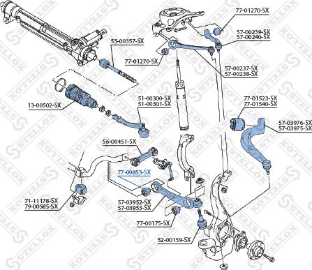 Stellox 77-00853-SX - Tukivarren hela inparts.fi