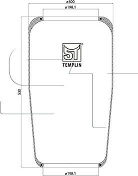 ST-Templin 04.060.6006.200 - Metallipalje, ilmajousitus inparts.fi