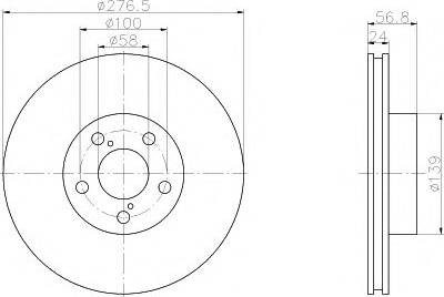 Subaru 26300AE091 - Jarrulevy inparts.fi