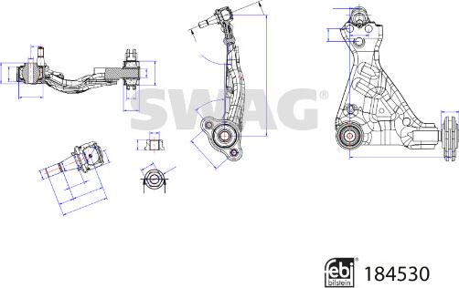 Swag 33 10 9423 - Tukivarsi, pyöräntuenta inparts.fi