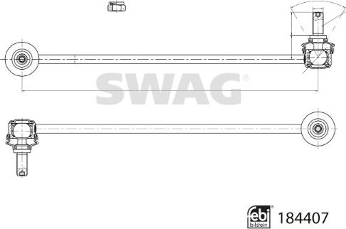 Swag 33 10 9364 - Tanko, kallistuksenvaimennin inparts.fi