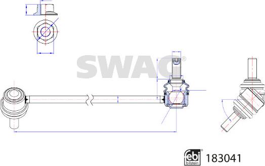 Swag 33 10 8801 - Tanko, kallistuksenvaimennin inparts.fi