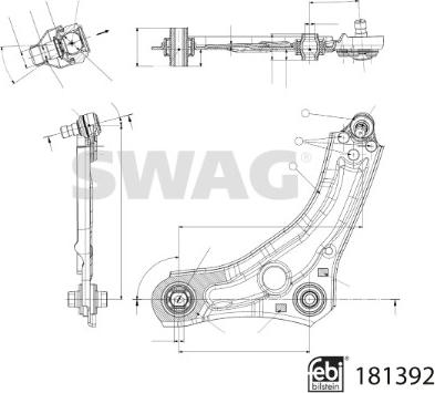 Swag 33 10 8226 - Tukivarsi, pyöräntuenta inparts.fi