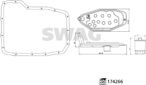 Swag 33 10 2152 - Hydrauliikkasuodatin, automaattivaihteisto inparts.fi