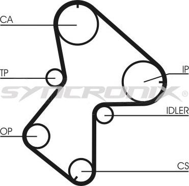 SYNCRONIX SY110940 - Hammashihnasarja inparts.fi