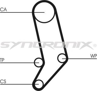 SYNCRONIX SY510939PE - Vesipumppu + jakohihnasarja inparts.fi