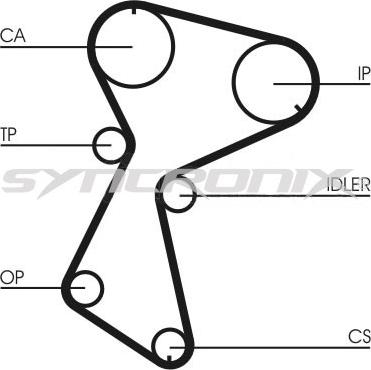 SYNCRONIX SY110935 - Hammashihnasarja inparts.fi