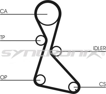 SYNCRONIX SY110684 - Hammashihnasarja inparts.fi