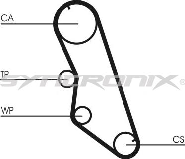 SYNCRONIX SY110754 - Hammashihnasarja inparts.fi