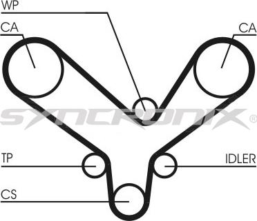 SYNCRONIX SY210726 - Hammashihnasarja inparts.fi