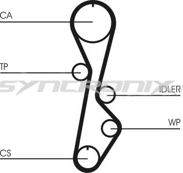 SYNCRONIX SY110774 - Hammashihnasarja inparts.fi