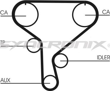 SYNCRONIX SY1101046 - Hammashihnasarja inparts.fi