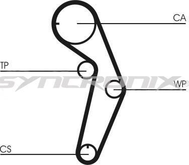 SYNCRONIX SY1101048 - Hammashihnasarja inparts.fi