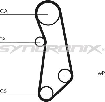 SYNCRONIX SY1101115PE - Vesipumppu + jakohihnasarja inparts.fi