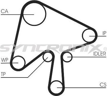 SYNCRONIX SY1101136 - Hammashihnasarja inparts.fi