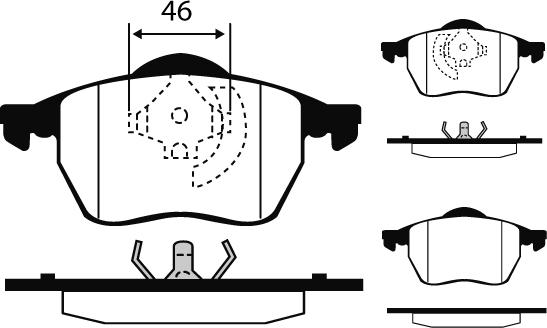 Magneti Marelli BP0312 - Jarrupala, levyjarru inparts.fi