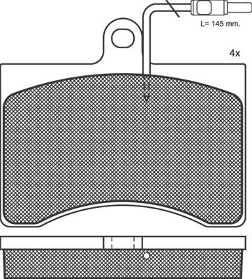 Magneti Marelli BP0780 - Jarrupala, levyjarru inparts.fi