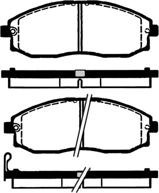 Magneti Marelli BP1136 - Jarrupala, levyjarru inparts.fi