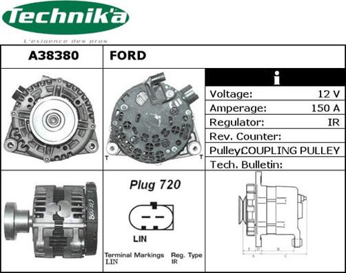 Technika A38380 - Laturi inparts.fi