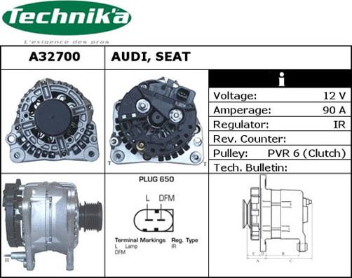 Technika A32700 - Laturi inparts.fi