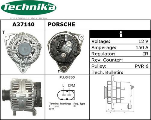 Technika A37140 - Laturi inparts.fi