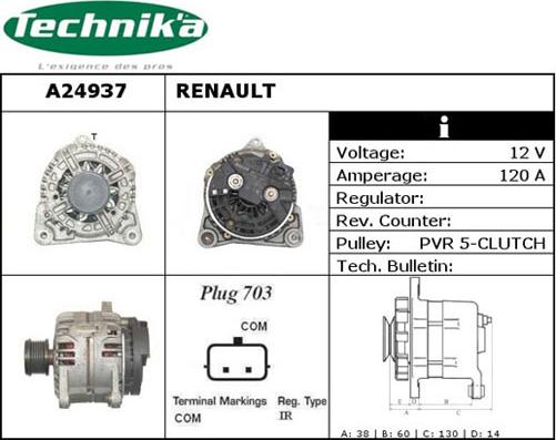 Technika A24937 - Laturi inparts.fi