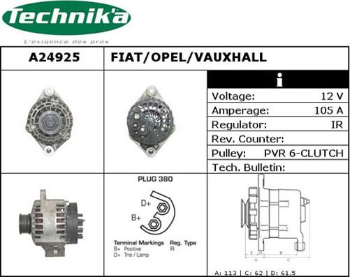 Technika A24925 - Laturi inparts.fi