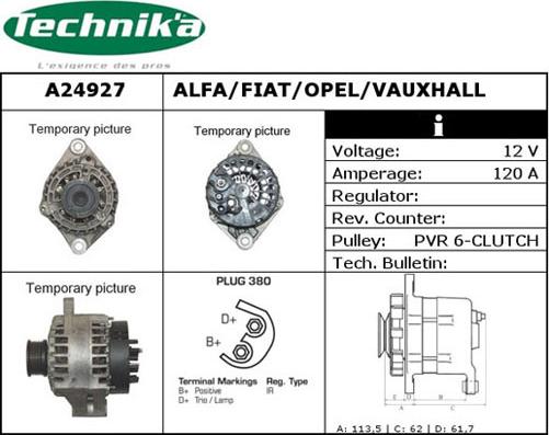 Technika A24927 - Laturi inparts.fi