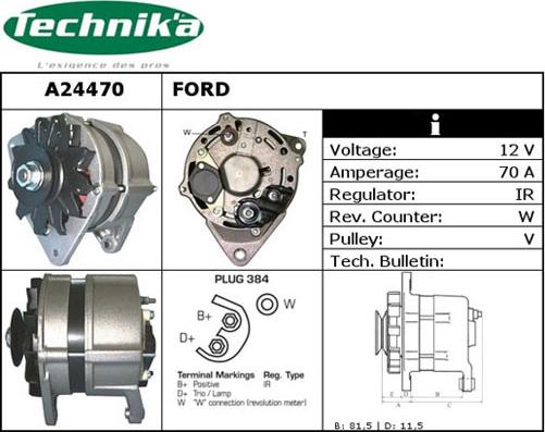 Technika A24470 - Laturi inparts.fi