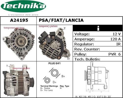 Technika A24195 - Laturi inparts.fi