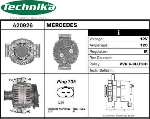 Technika A20926 - Laturi inparts.fi