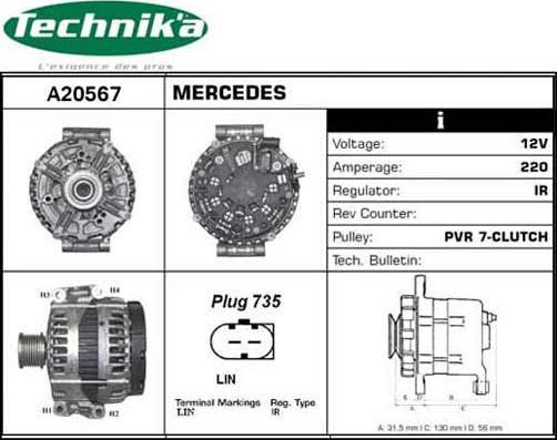 Technika A20567 - Laturi inparts.fi