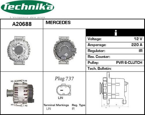 Technika A20688 - Laturi inparts.fi