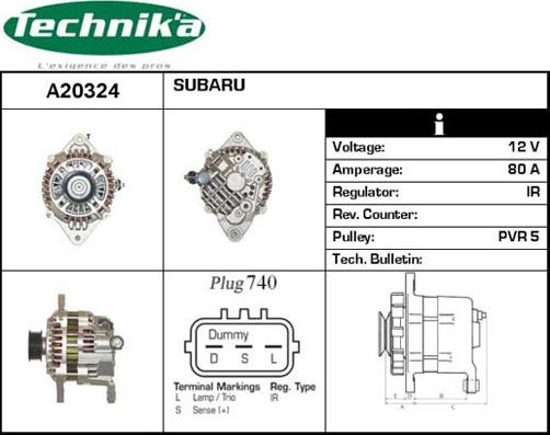 Technika A20324 - Laturi inparts.fi