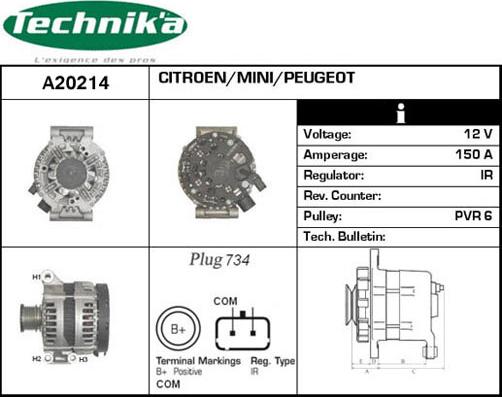 Technika A20214 - Laturi inparts.fi