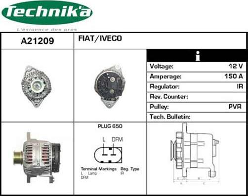 Technika A21209 - Laturi inparts.fi