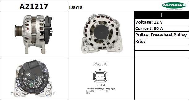 Technika A21217 - Laturi inparts.fi