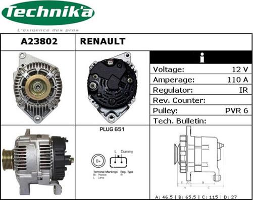 Technika A23802 - Laturi inparts.fi