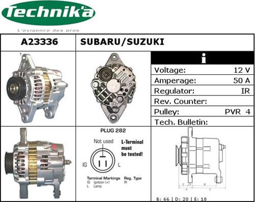 Technika A23336 - Laturi inparts.fi