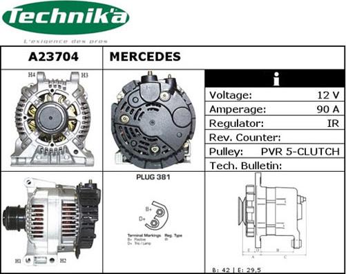 Technika A23704 - Laturi inparts.fi