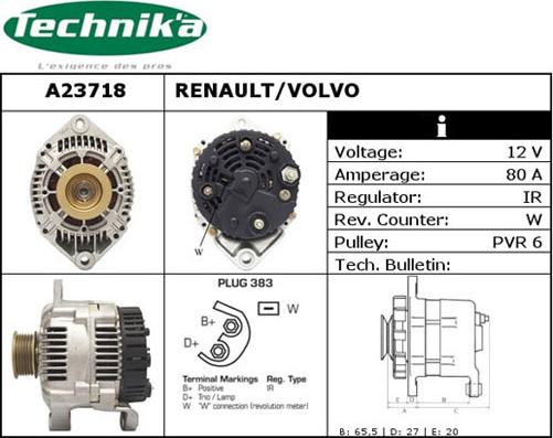 Technika A23718 - Laturi inparts.fi