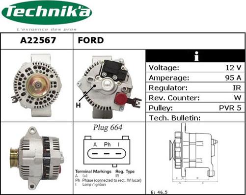 Technika A22567 - Laturi inparts.fi