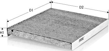 Tecneco Filters CK1245C - Suodatin, sisäilma inparts.fi