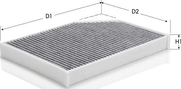 Tecneco Filters CK1258C - Suodatin, sisäilma inparts.fi