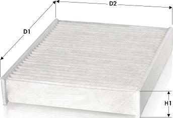 Tecneco Filters CK1272 - Suodatin, sisäilma inparts.fi