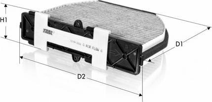 Tecneco Filters CK29005-C - Suodatin, sisäilma inparts.fi