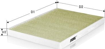 Tecneco Filters CKA24004 - Suodatin, sisäilma inparts.fi