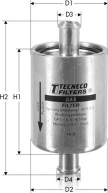 Tecneco Filters GAS13 - Polttoainesuodatin inparts.fi